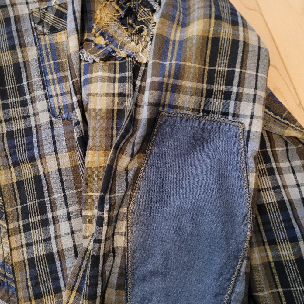 Point Zero men's size 2XT snap up long sleeve shirt - Picture 5 of 7